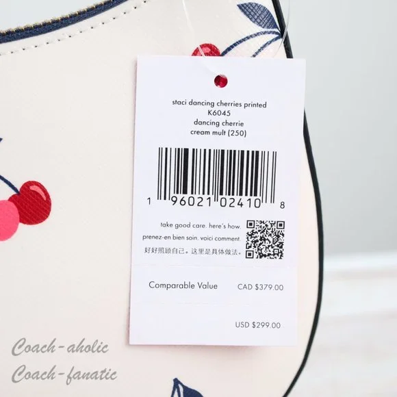 NWT Kate Spade New York Staci Dancing Cherrie Cherry Crossbody - Picture 9 of 12